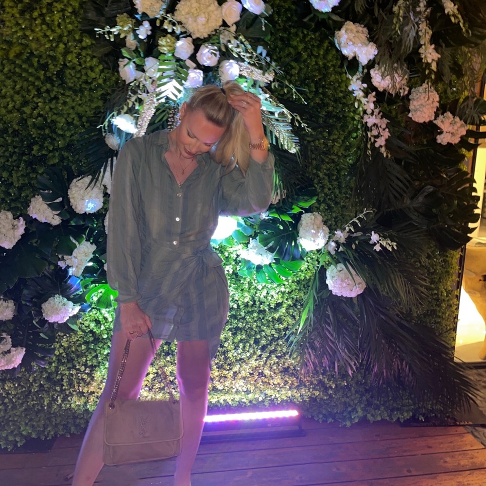 Zara Sage wrap dress